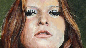 'Burgundy' : Acrylic on Canvas