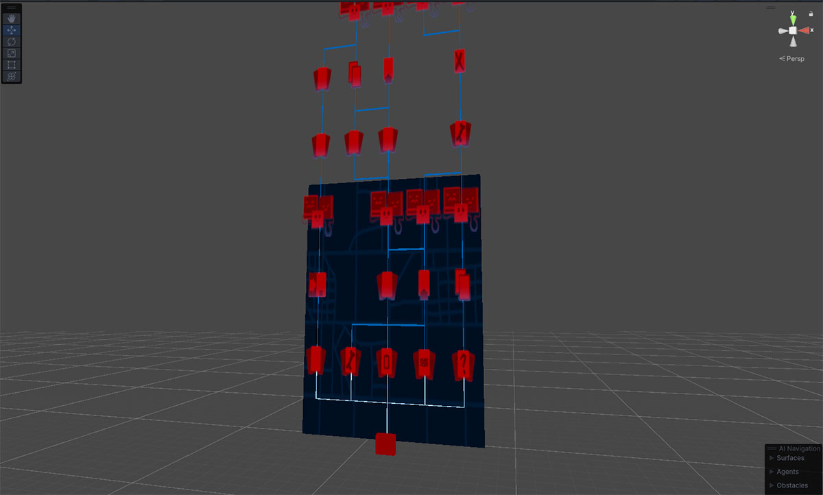 Unannounced VR game map setup